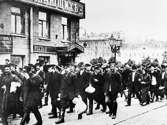 Призыв резервистов в Санкт-Петербурге. 1914 год